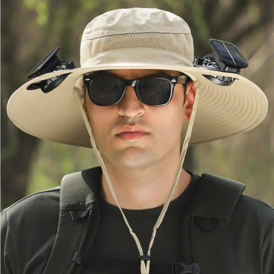 🔥Father's Day Sale 49% OFF - 2025 New Solar Fan Outdoor Fishing Hat