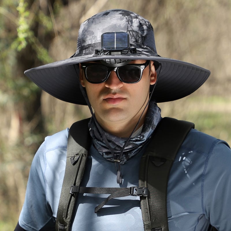 🔥Father's Day Sale 49% OFF - 2025 New Solar Fan Outdoor Fishing Hat